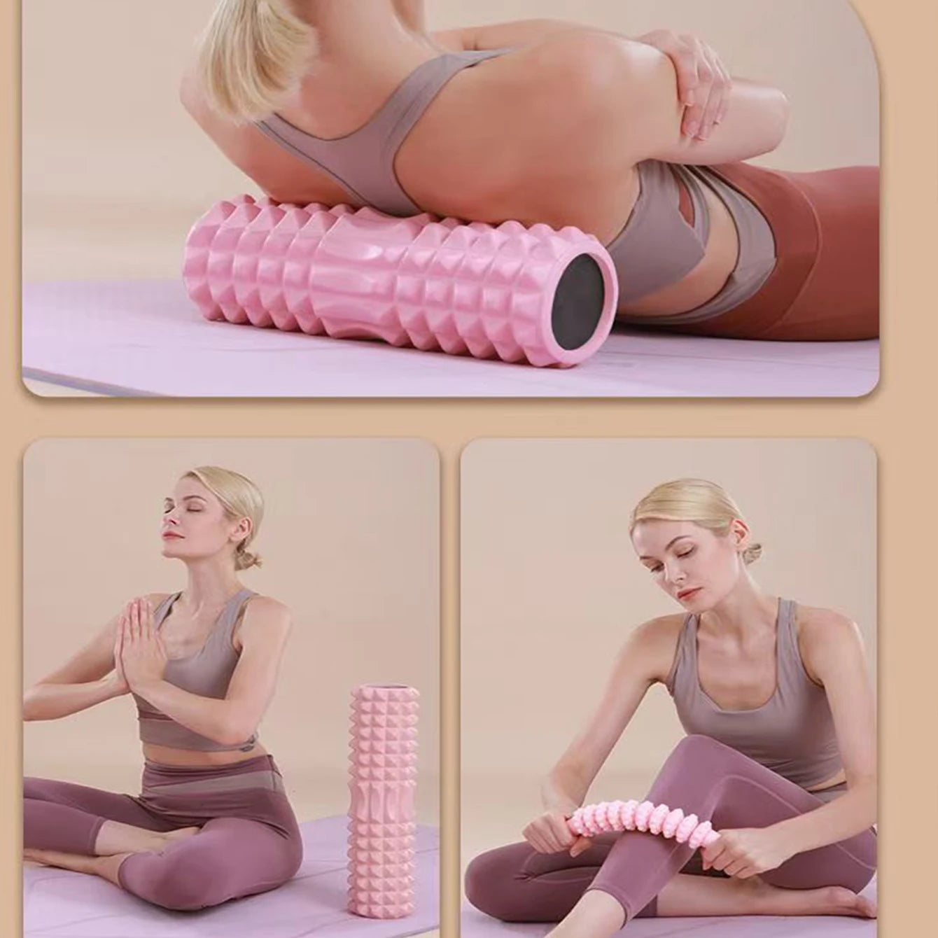 Rouleau de massage yoga